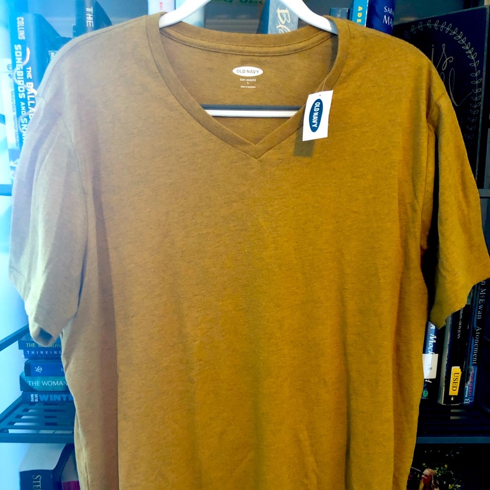 V-Neck Tee - Old Navy - Soft Wash - Yellow